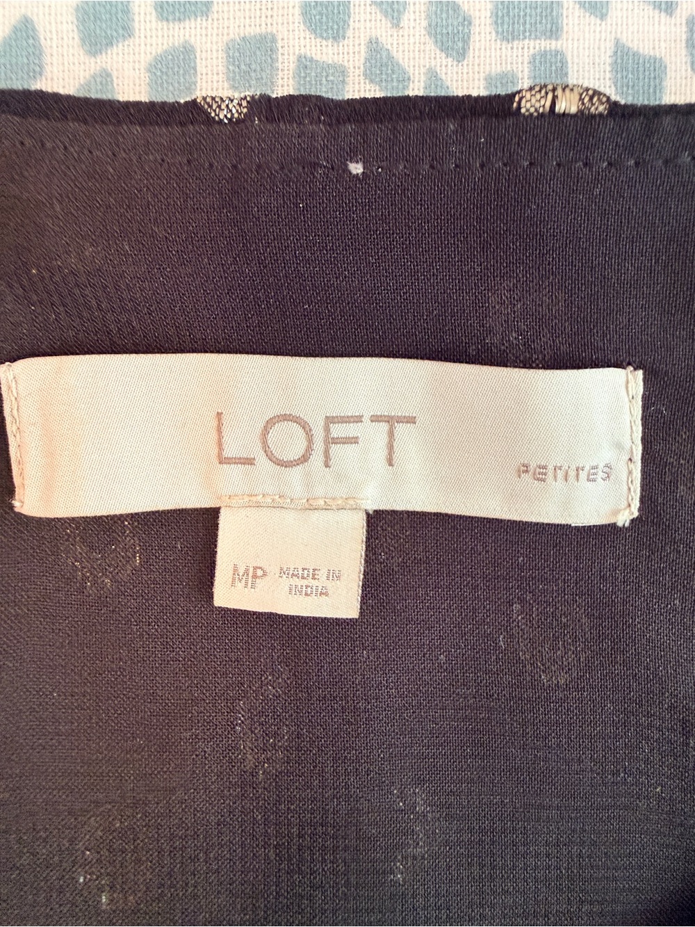 LOFT Black Metallic Gold Dot V-Neck Camisole Tank Top MP - Picture 8 of 9